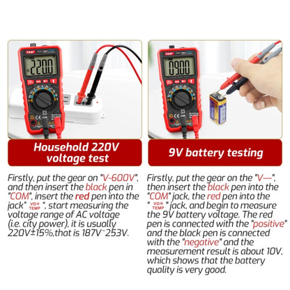 TASI TA801A Digital Multimeter Fully Automatic Multifunctional Digital Current Meter, TA801A