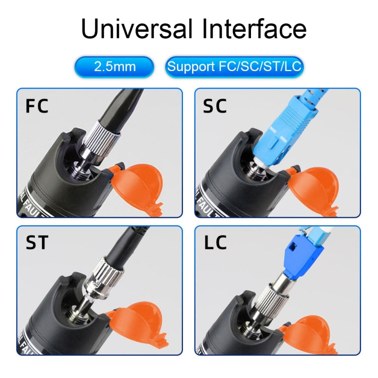 1-60 km Optical Fiber Red Light Pen 5/10/15/20/30/50/60MW Red Light Source Light Pen, 5mW Blue, 10mW Orange, 15mW Blue+Orange, 20mW White, 20mW Green, 30mW Purple, 30mW Green+Orange, 50mW Red, 50mW Yellow, 60mW Black