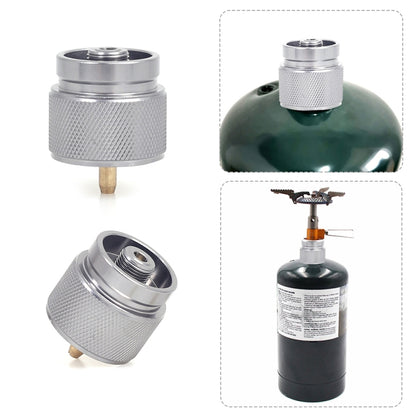 Portable Camping Stove Propane Tank Adapter American Standard Gas Burner Conversion Head, American Standard Gas Burner