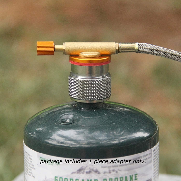 Portable Camping Stove Propane Tank Adapter American Standard Gas Burner Conversion Head, American Standard Gas Burner