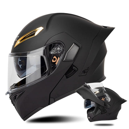 SOMAN Motorcycle Dual Lens Riding Peel-Off Full Coverage Helmet, S, M, L, XL