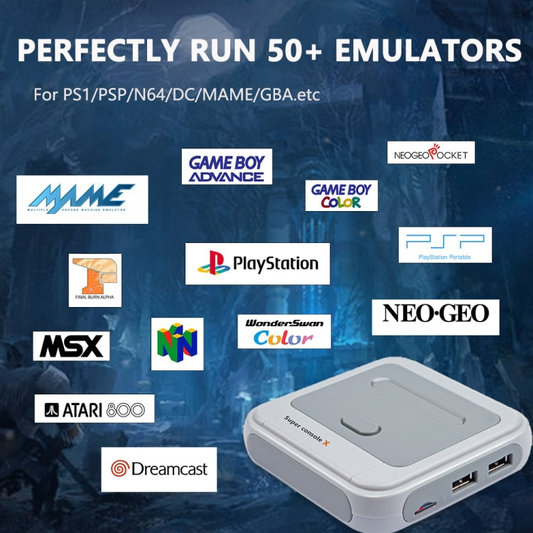 Wireless 4K HD 3D Double Game Console Box, EU Plug, 64G EU Plug, 128G EU Plug, 256G EU Plug