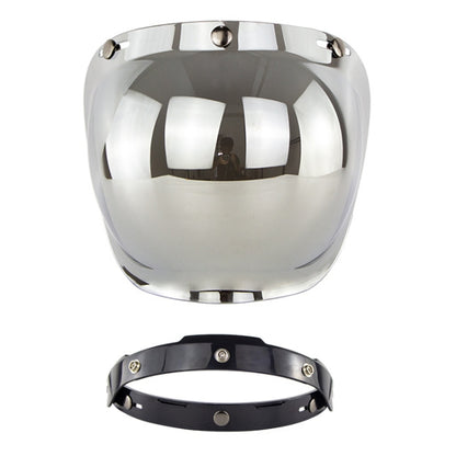Motorcycle Helmet Three-Button Windproof Lens With Bracket