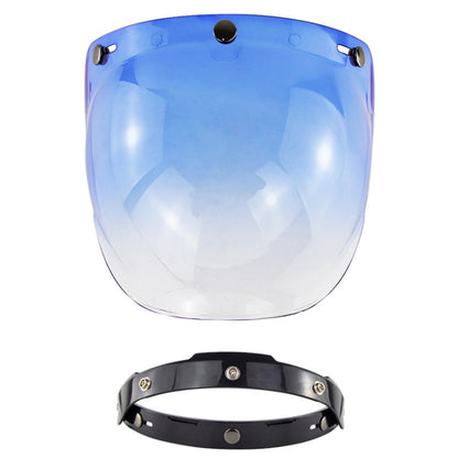 Motorcycle Helmet Three-Button Windproof Lens With Bracket