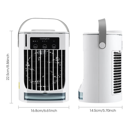 CF008 Mini Household Humidification Spray Air Cooler USB Plug-in Portable Air Conditioner Fan, CF008
