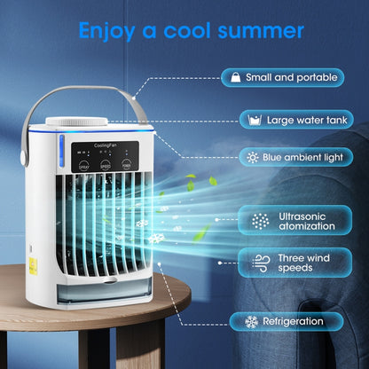 CF008 Mini Household Humidification Spray Air Cooler USB Plug-in Portable Air Conditioner Fan, CF008