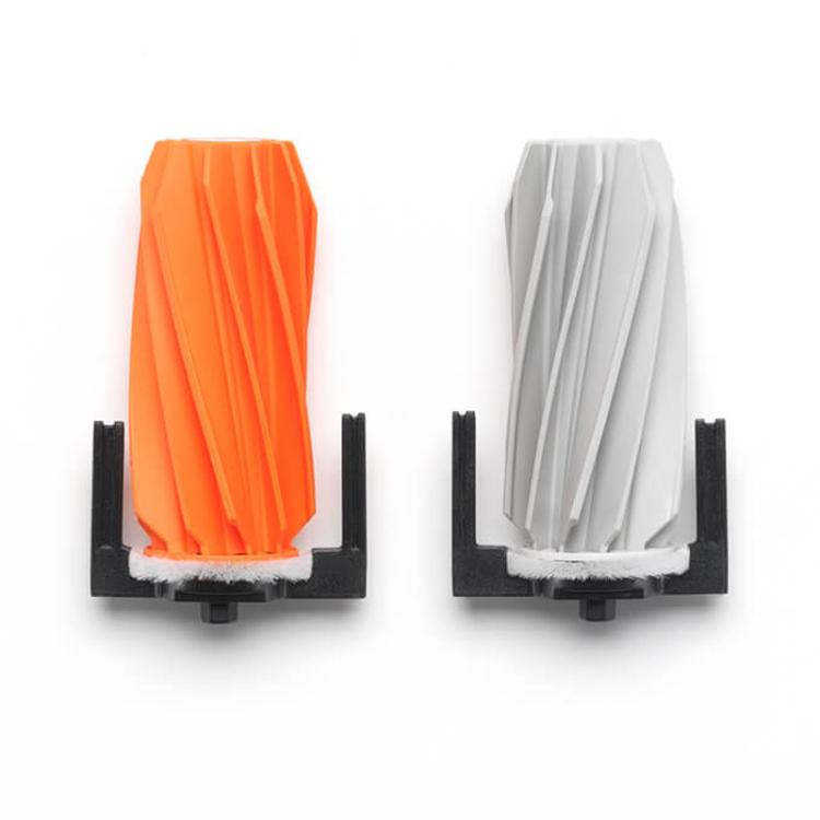 Original 1pair Soft Rubber Roller Brushes for DJI ROMO P / A / S, 1pair Soft Roller Brushes