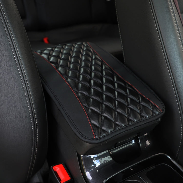 Car Center Console Cover Mat PU Leather Car Armrest Cover, 32x19cm