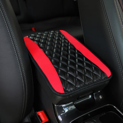 Car Center Console Cover Mat PU Leather Car Armrest Cover, 32x19cm