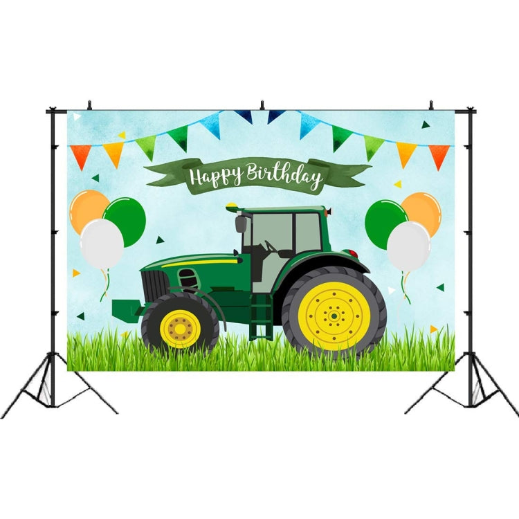 Tractor Theme Birthday Backdrop Boy Farm Happy Birthday Background Party Decorations, 150x100cm, 210x150cm, 180x180cm, 210x180cm