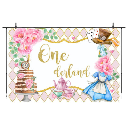 Tea Party Tea Cup Teapot Birthday Backdrop Cloth, 150x100cm, 210x150cm, 180x180cm, 210x180cm