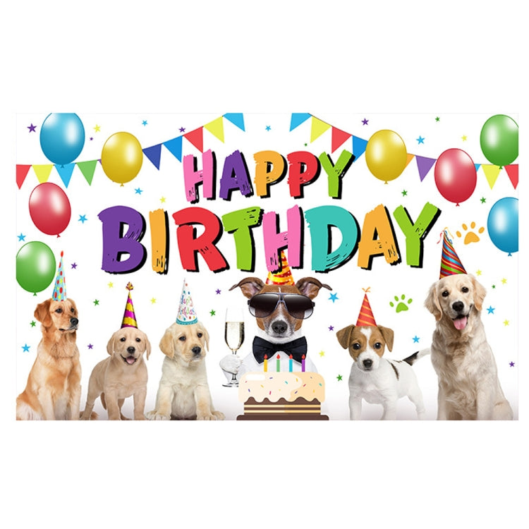 Animal Birthday Theme Backdrop Cloth Party Decoration, 180x90cm, 180x110cm