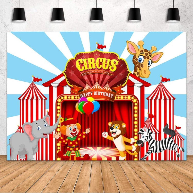 Circus Backdrop Carnival  Party Decorations Banner For Birthday, 150 x 100cm, 180 x 110cm, 180 x 120cm, 210 x 150cm
