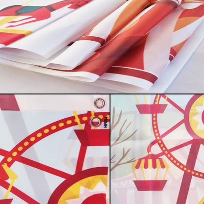 Children Birthday Background Cloth Carnival Gay Party Birthday Theme Background Banner Circus Background Hanging Flag, 210x150cm