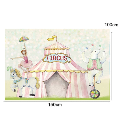 150 x 100cm Circus Clown Show Party Photography Background Cloth Decorative Scenes