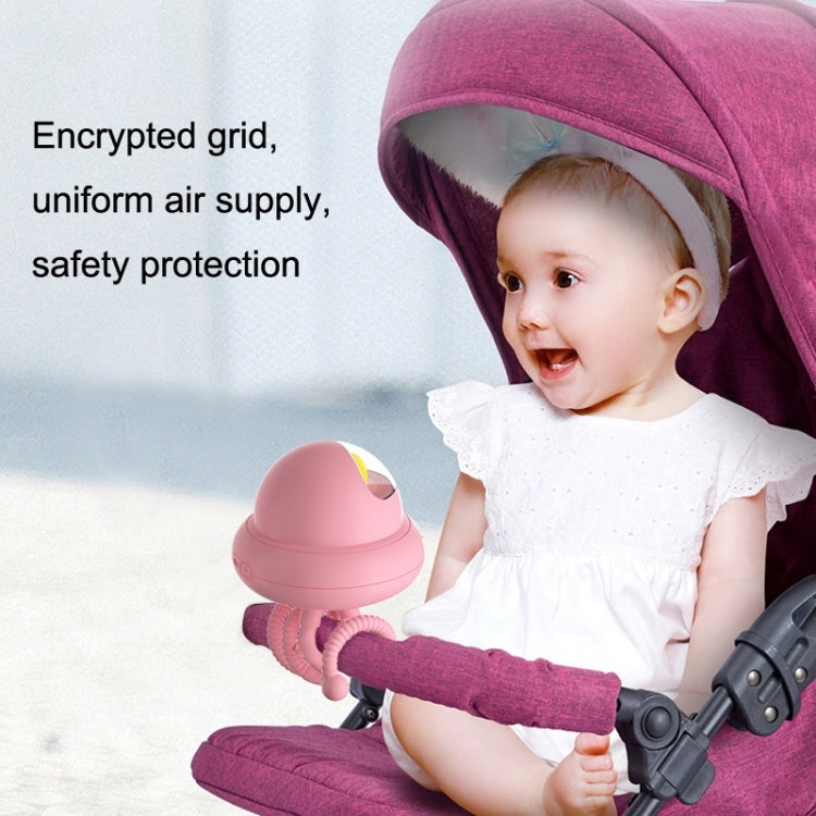Shaking Head Stroller Fan Leafless Octopus Mute Portable Mini Fan, Normal Version (Yellow), Normal Version (Pink), Normal Version (White), Shaking Head Version (Yellow), Shaking Head Version (Pink), Shaking Head Version (White)