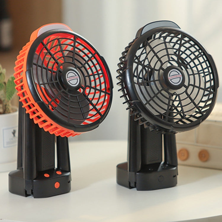Outdoor Camping USB Charging Fan Tent Swing Head Fan With Tripod LED Light