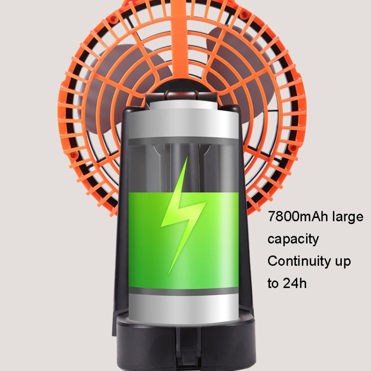 Outdoor Camping USB Charging Fan Tent Swing Head Fan With Tripod LED Light