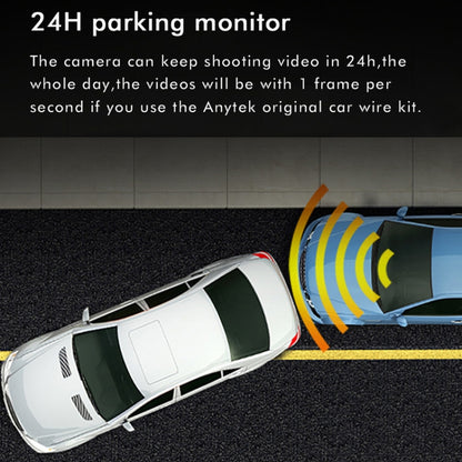 Anytek M12+ 9.66 Inch Large Screen Dual-Record Driving Recorder 2K Touch Screen Parking Video Reversing Image, M12+