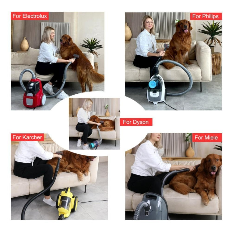 For Dyson Vacuum Cleaner Pet Hair Removal Brush Set, Set 1, Set 2, Single Brush, With V6 Adapter, With V8 Adapter