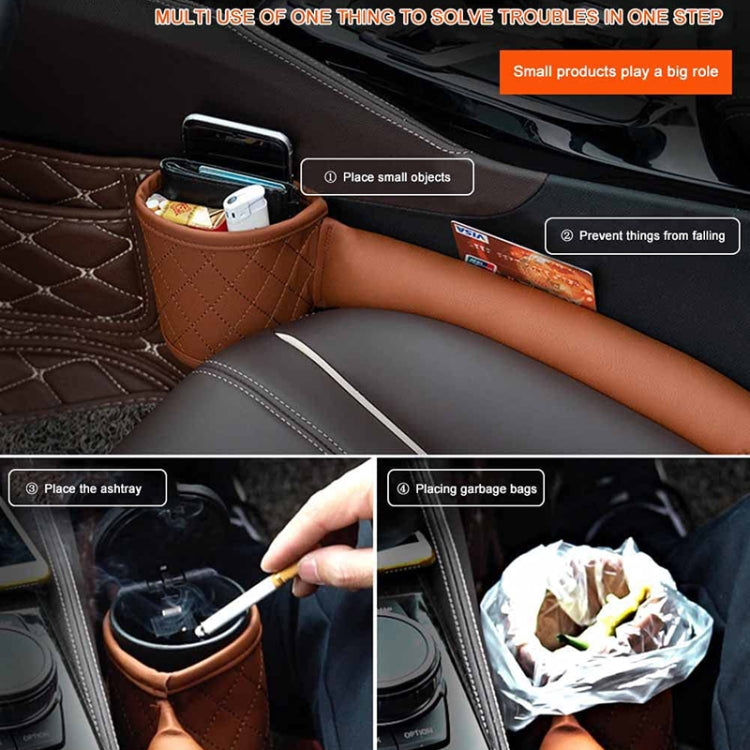 Car Seat Gap Leak-Proof Plugs Debris Storage Bag, Black Principal Driver, Black Co-pilot, Brown Principal Driver, Brown Co-pilot, Beige Principal Driver, Beige Co-pilot, Gray Principal Driver, Gray Co-pilot, Dark Brown Principal Driver