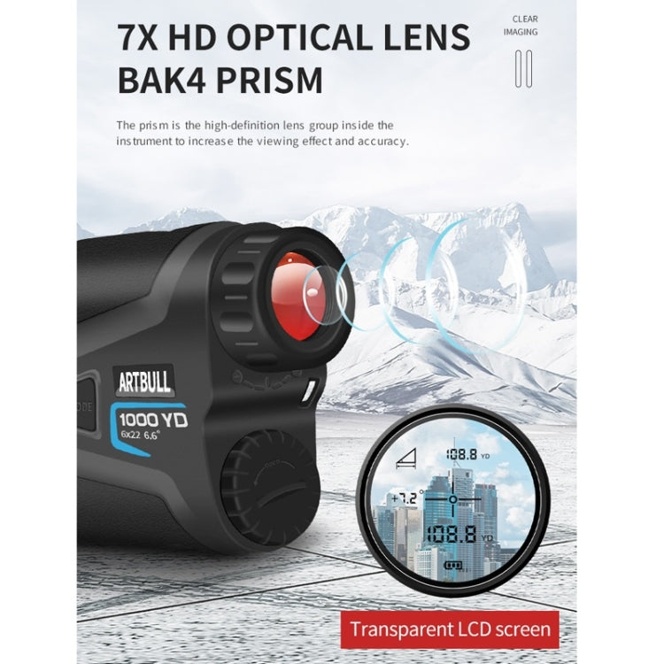 ARTBULL 1000m Golf Laser Rangefinder Telescope Altimeter Speedometer, ARTBULL 1000m