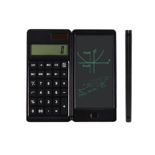 Solar Calculator Handwriting Board Learning Office Portable Folding LCD Writing Board, Solar & Button Battery