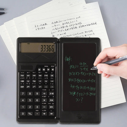 Solar Function Calculator Handwriting Pad 10 Digits Display Portable Handwriting Board, Solar Function Calculator
