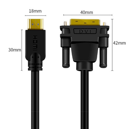 JINGHUA HDMI To DVI Transfer Cable Graphics Card Computer Monitor HD Cable, 1m, 1.5m, 2m