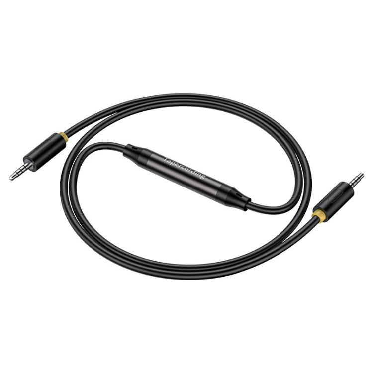 JINGHUA 3.5mm Cable Audio Conversion Microphone Two-way Transcriber, 1m