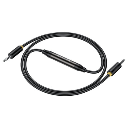 JINGHUA 3.5mm Cable Audio Conversion Microphone Two-way Transcriber, 1m