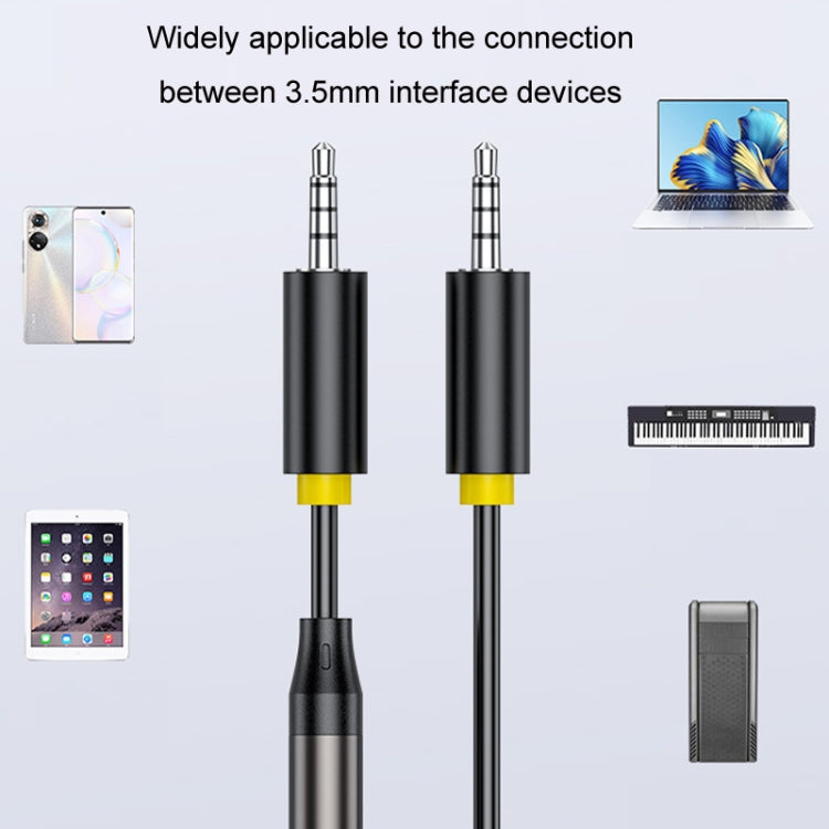 JINGHUA 3.5mm Cable Audio Conversion Microphone Two-way Transcriber, 1m