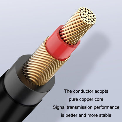 JINGHUA 3.5mm Cable Audio Conversion Microphone Two-way Transcriber, 1m
