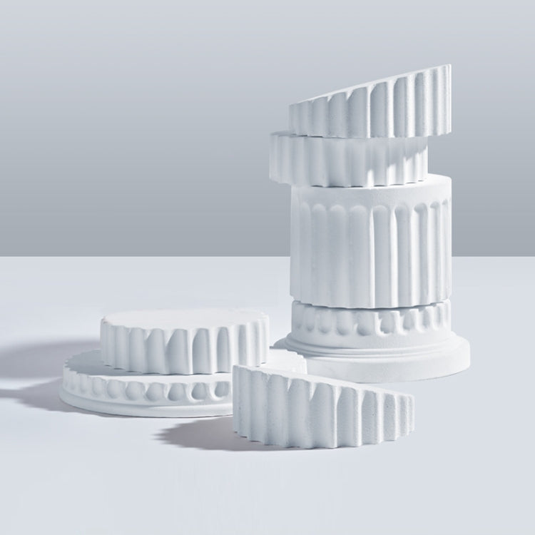 Roman Column Plaster Photography Props Still Life Ornament, 5pcs/set, Base 1, Base 2, Base 3, Base 4, Base 5