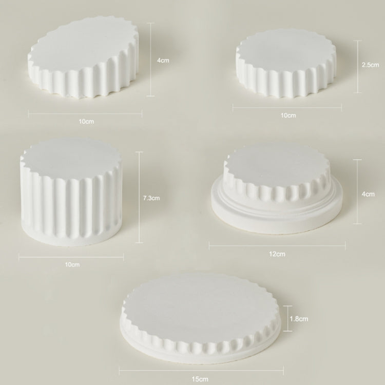 Roman Column Plaster Photography Props Still Life Ornament, 5pcs/set, Base 1, Base 2, Base 3, Base 4, Base 5