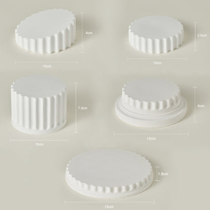 Roman Column Plaster Photography Props Still Life Ornament, 5pcs/set, Base 1, Base 2, Base 3, Base 4, Base 5