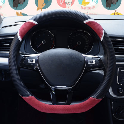 38cm Cute Rabbit Women Cartoon Car Steering Wheel Cover, Round Black Pink, Round Black, Round Black Red, Round Black Rose Red, Round Black Boffee, D  Type Black Pink, D Type Black, D Type Black Red, D Type Black Rose Red, D Type Black Coffee