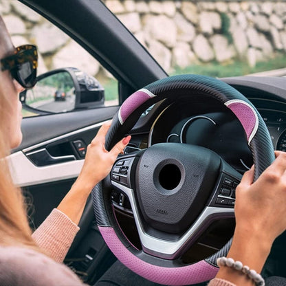 38cm Cute Rabbit Women Cartoon Car Steering Wheel Cover, Round Black Pink, Round Black, Round Black Red, Round Black Rose Red, Round Black Boffee, D  Type Black Pink, D Type Black, D Type Black Red, D Type Black Rose Red, D Type Black Coffee