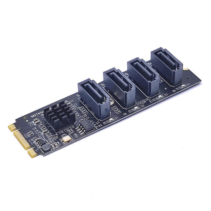 JMB582 M2 KEY-M NVME PCI-E To SATA3.0 Hard Disk Transfer Card, M2 KEY-M NVME PCI-E To SATA3.0