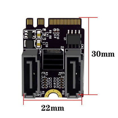 M2 to SATA3.0 Adapter Card PCI-E3.0 Card KEY A+E WiFi M.2 to SATA JMB582 Chip, JMB582