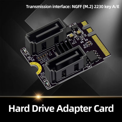 M2 to SATA3.0 Adapter Card PCI-E3.0 Card KEY A+E WiFi M.2 to SATA JMB582 Chip, JMB582