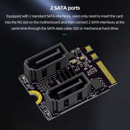 M2 to SATA3.0 Adapter Card PCI-E3.0 Card KEY A+E WiFi M.2 to SATA JMB582 Chip, JMB582