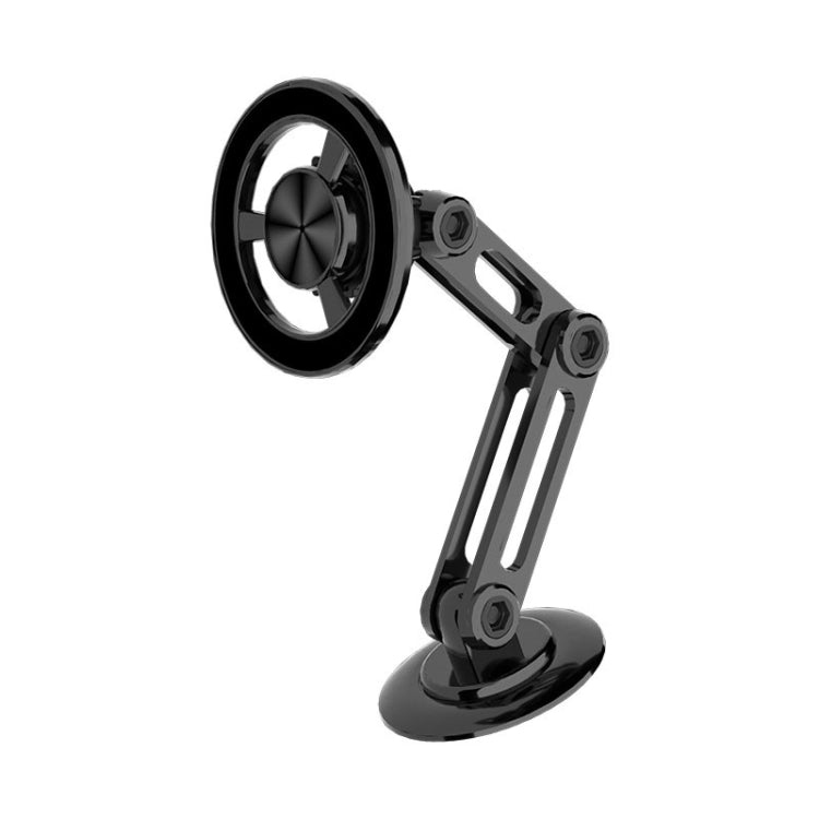 Magsafe Magnetic Mobile Phone Bracket Metal Car Navigation Folding Bracket, CZY-F82Y(Black)