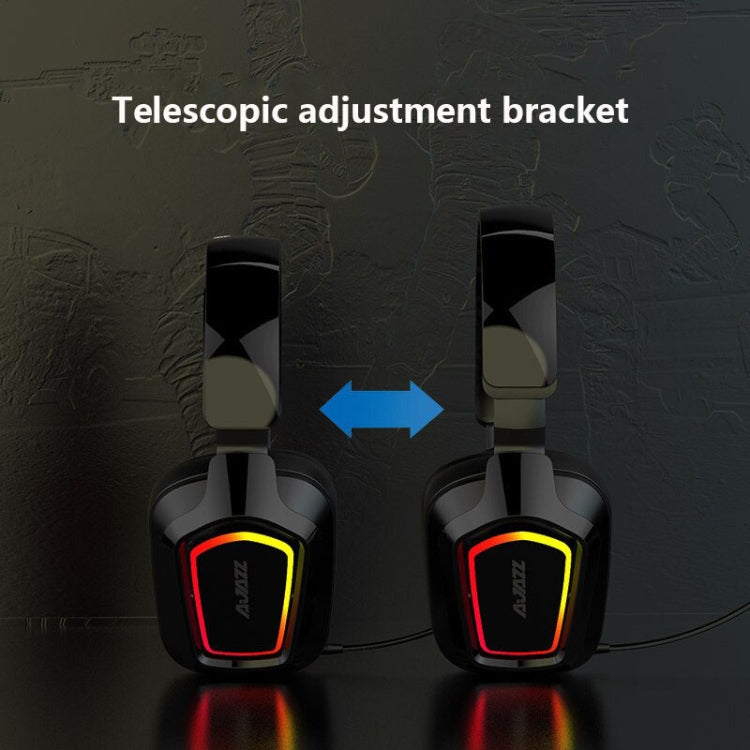 Ajazz AX368 Computer Game Audio Recognition RGB Headset, AX368 7.1 Channel Version Pink, AX368 3.5mm Version Pink, AX368 3.5mm Version Black