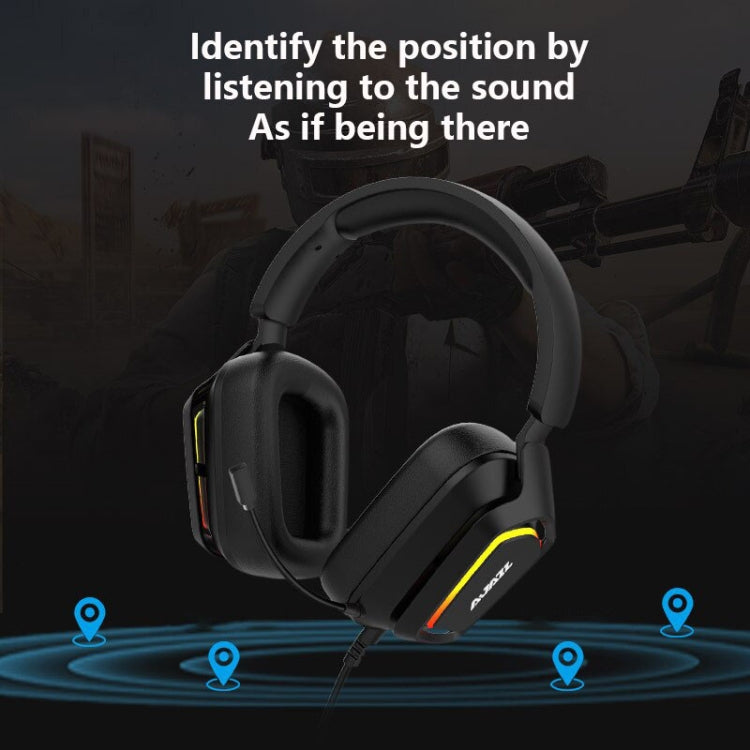 Ajazz AX368 Computer Game Audio Recognition RGB Headset, AX368 7.1 Channel Version Pink, AX368 3.5mm Version Pink, AX368 3.5mm Version Black
