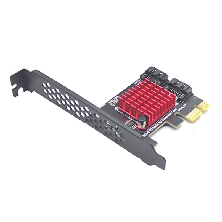 PCI-E 1X GEN3 To SATA3.0 Expansion Card 2 Ports 6Gbps Transfer Expansion IPFS Hard Disk, PCI-E 1X GEN3 To SATA3.0