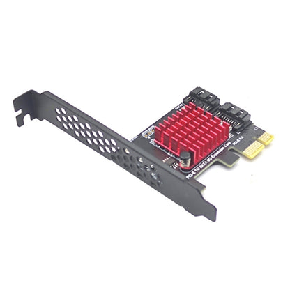 PCI-E 1X GEN3 To SATA3.0 Expansion Card 2 Ports 6Gbps Transfer Expansion IPFS Hard Disk, PCI-E 1X GEN3 To SATA3.0