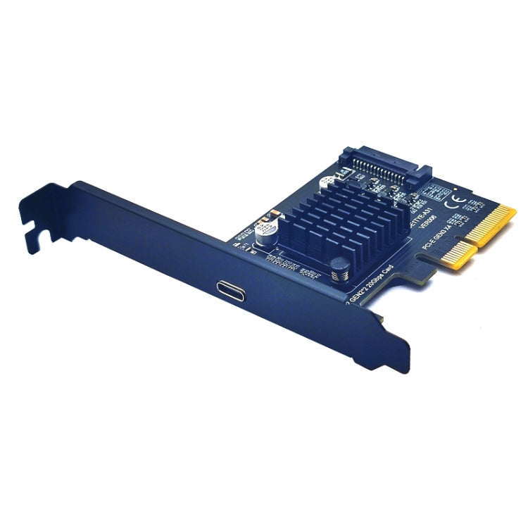 PCI-E 4X To  USB3.2 Gen2x2 Type-C 20Gbps SATA Expansion Card Asmedia ASM3242 Chip, PCI-E 4X To USB3.2 Gen2x2 Type-C