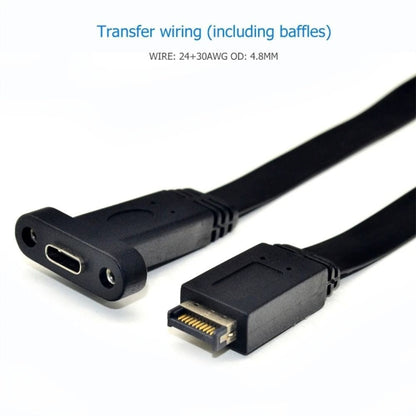 USB 3.1 Type-E To USB-C / Type-C Connector Front Panel Header, 0.3m High Profile Bracket, 0.5m High Profile Bracket, 0.3m Low Profile Bracket, 0.5m Low Profile Bracket