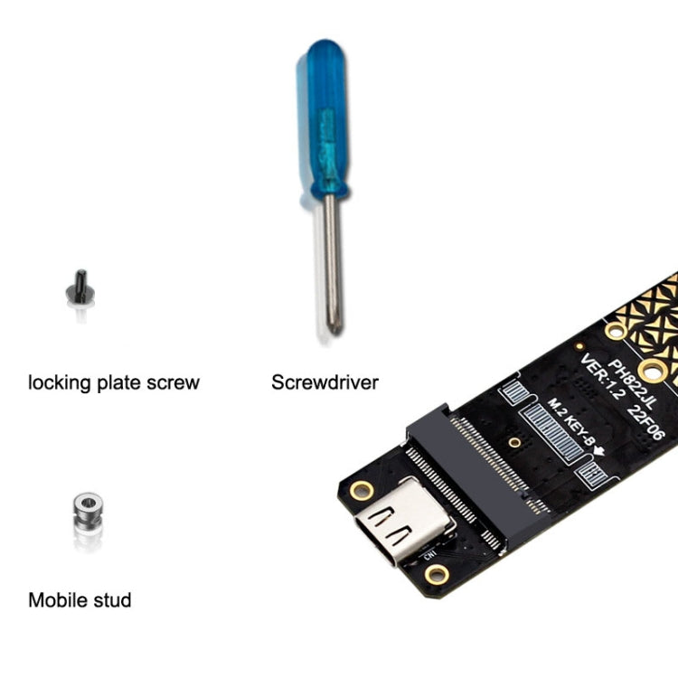 NGFF M.2 Bkey SATA Hard Disk SSD To USB3.1 Type-C / USB-C Expansion Card Conversion Board, SSD To USB3.1